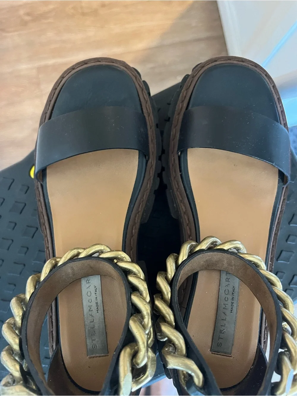 Stella McCartney Chunky Chain Platform Sandals